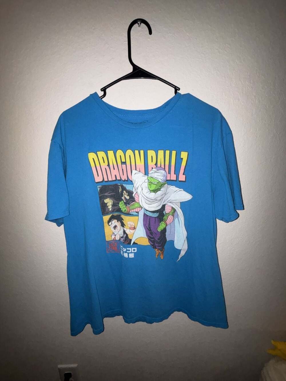 Dragon Ball Z Piccolo and Gohan Graphic T-Shirt Blue XL